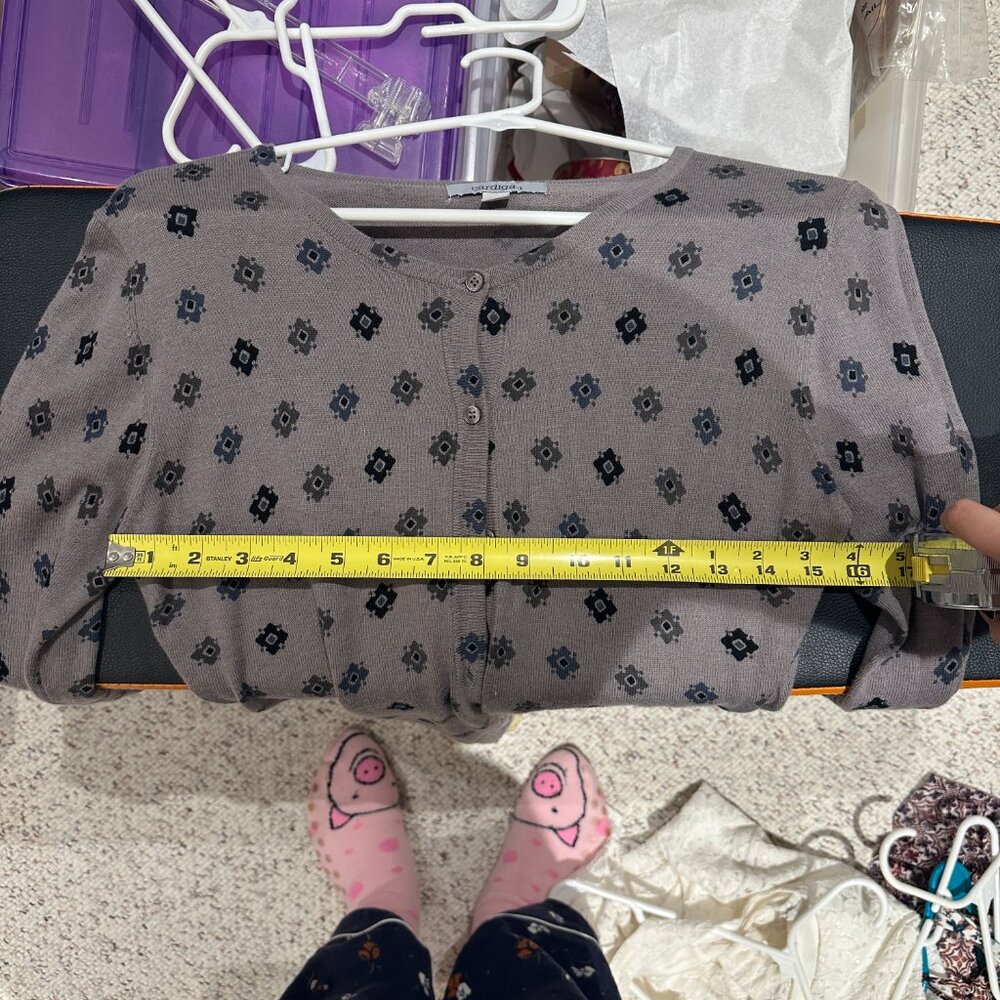 Nordstrom Rack Cardigan Gray Pattern - Picture 7 of 7